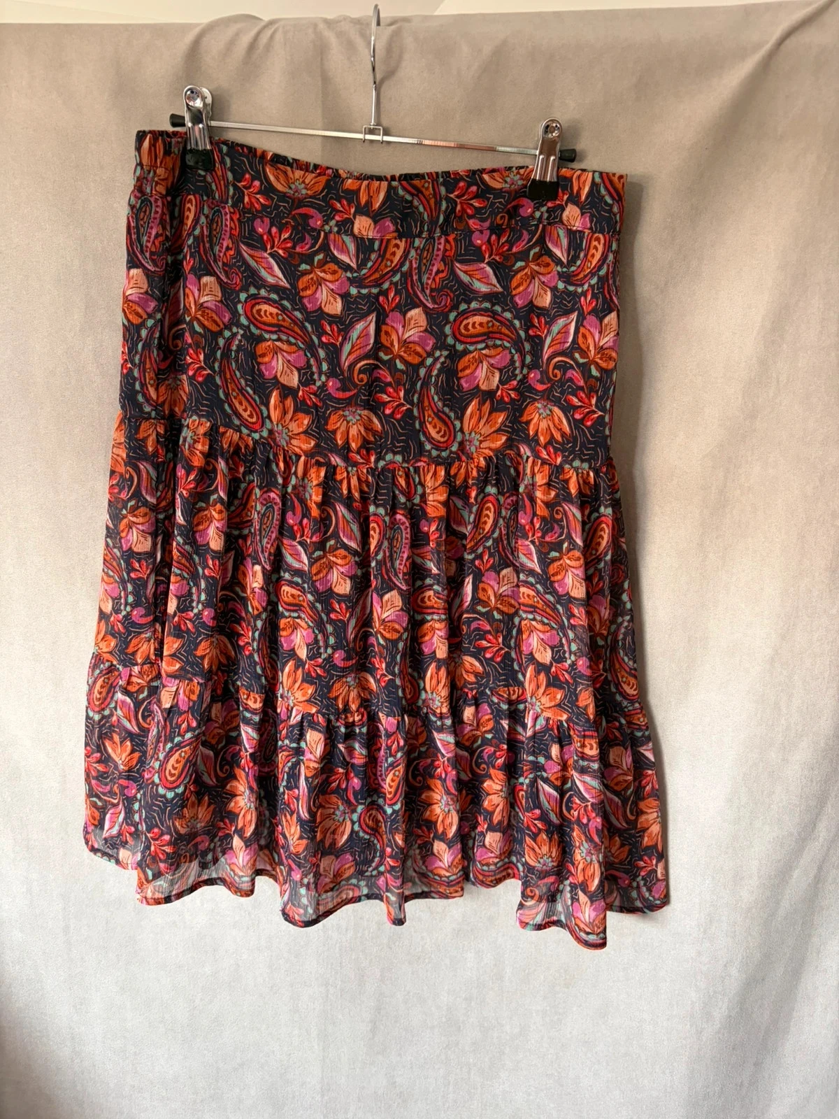 Jupe breal fleurie colorée taille 40